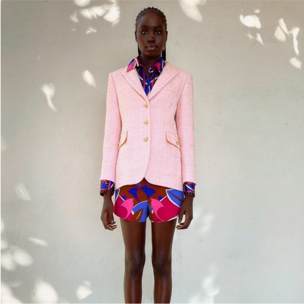 Tweed Pink blazer Zara - Picture 3 of 9